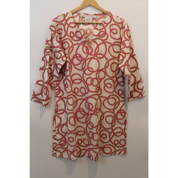 GRETCHEN SCOTT Sz S Small Mommy & Me Tunic String Thing Pink Green NWT - Picture 1 of 8